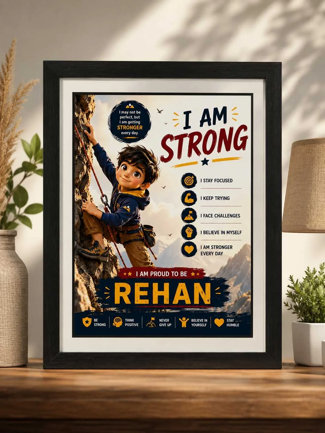 Thick Black Frame Printing PakistanPrint